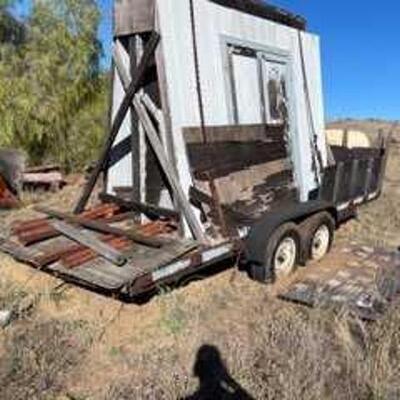 315 â€¢ 19â€™ Dual Axle Trailer: 19â€™ Dual Axle Trailer Ball Size 2 5/16â€ VIN: CA1002345. Contents On And Around Trailer Not Included...