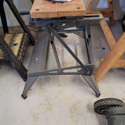collapsible adjustable saw horse