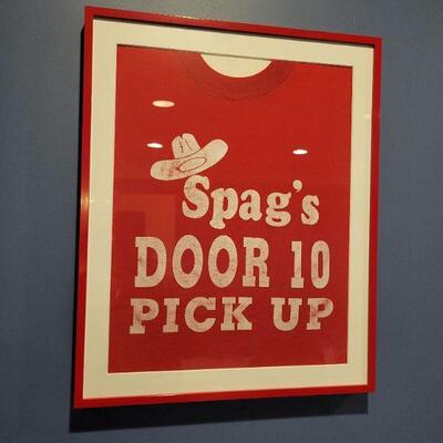 Spag's framed vintage shirt $75