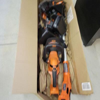 weed whacker and hedge trimmer with batteries and chargers $40