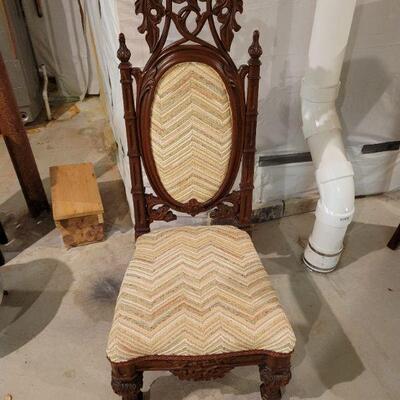 antique slipper chair $50