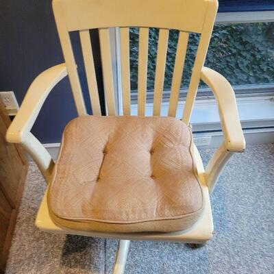 wood office chair $10