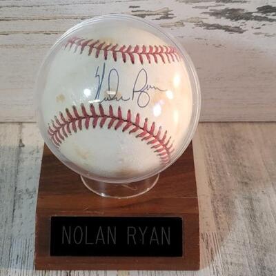 Autographed Nolan Ryan Game Ball
