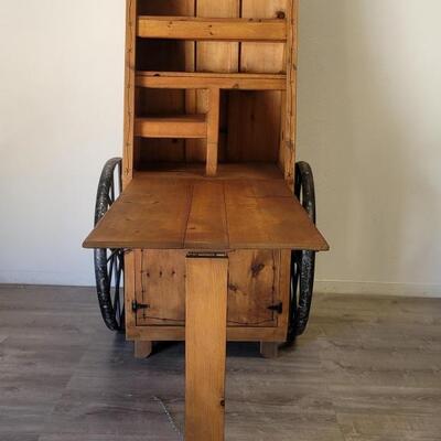 Chuck Wagon Cabinet with Fold Out Work Table
Unique piece for your western decor!