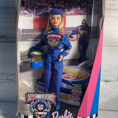 NIB NASCAR 50th Anniversary Barbie