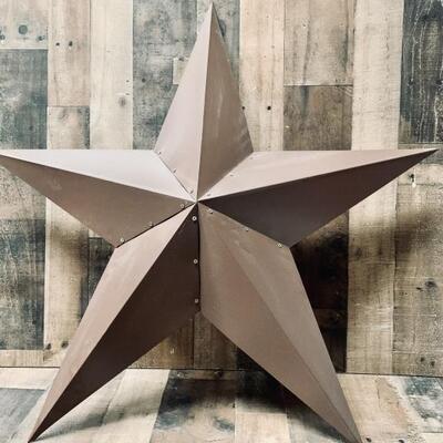 Decorative Rustic Metal Texas Star, 35in Diameter