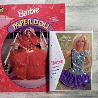 (2) Barbie: Paper Doll and Fashion Greeting Card
