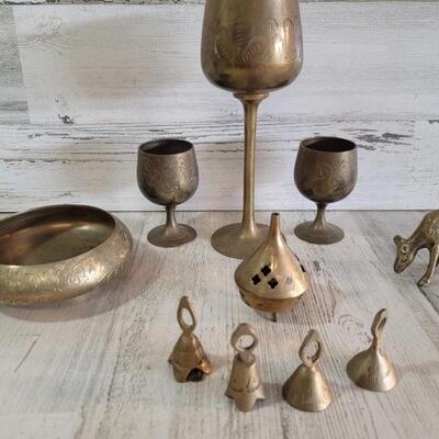Lot of Brass Decor, as pictured