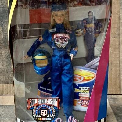 NIB 50th Anniversary NASCAR Barbie
