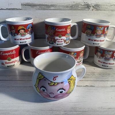 (8) Set of Campbellâ€™s Soup bowls