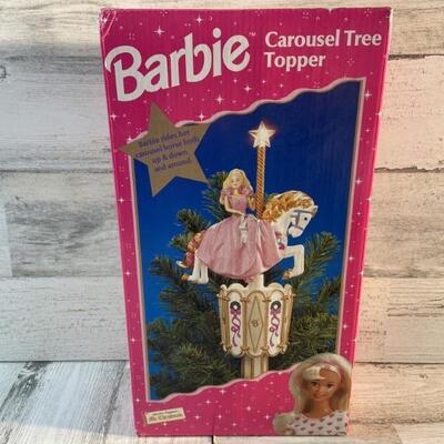 NIB Barbie Carousel Tree Topper