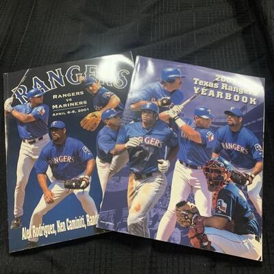 Texas Rangers Program and Yearbook