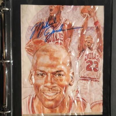Autographed Sports Legends by Michael Petronella.     Each picture by artist, Michael Petronella, was autographed by professional player....