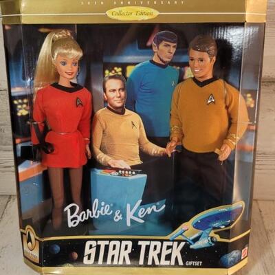 NIB 30th Anniversary Barbie & Ken Star Trek Dolls