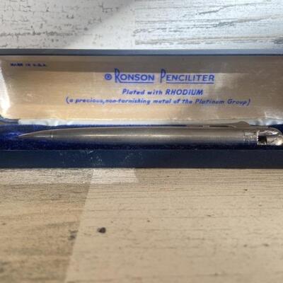 Ronson Penciliter Plated with Rhodium
