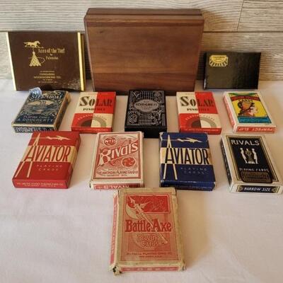 (13) Vintage Decks of Playing Cards