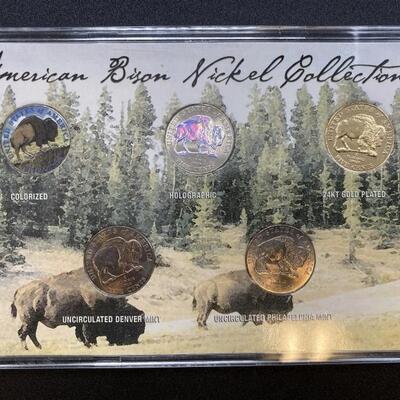 American Bison Nickel 5 Coin Collection Set