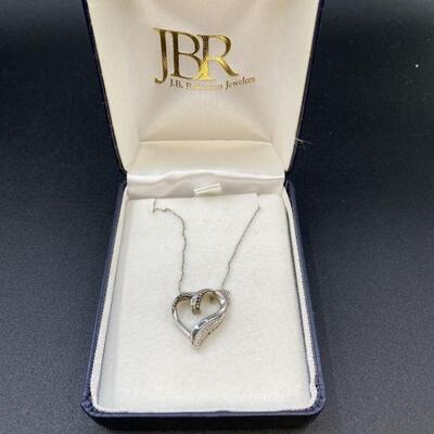 25 Silver JB Robinson Heart Necklace