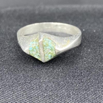925 Silver Ring with Turquoise