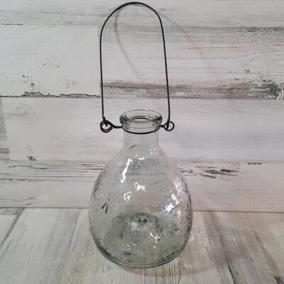 Vintage Glass Hanging Fly Trap
