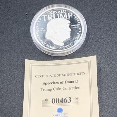 One Troy Ounce Silver Donald Trump Coin