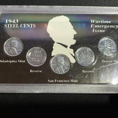 1943 Steel Cents Set