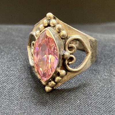 Vintage 925 Silver Ring, Size 8.5, Weighs 6.08g