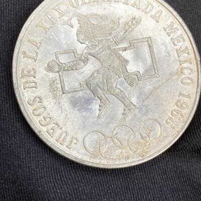 1968 Mexican Olympics .720 Silver 25 Pesos