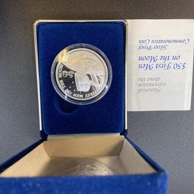 $50 First Men on the Moon Silver Proof