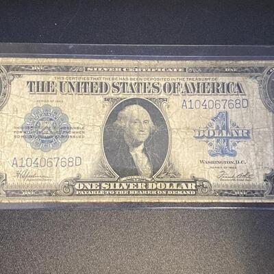 1923 Large Blue Seal Silver Certificate