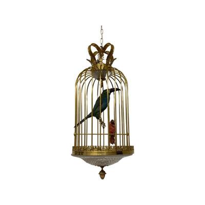 Baccarat Birdcage Chandelier
https://www.liveauctioneers.com/item/117022774_baccarat-bronze-and-glass-birdcage-chandelier