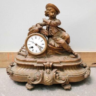 #1030 â€¢ Mantel Clock: Measures approx 18