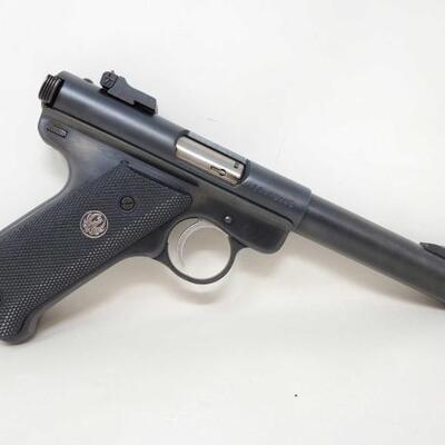 #224 â€¢ Ruger Mark I .22lr Semi-Auto Pistol. Serial Number: 16-89805 Barrel Length: 5.5