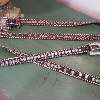 Kippys western style embellished belts