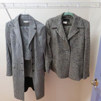 women's suits: Calvin Klein (new) & Samsonite