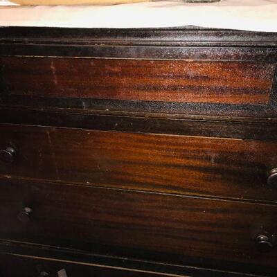 Mahogany deep drawer dresser