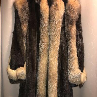 Mink with Fox Trim and original papers