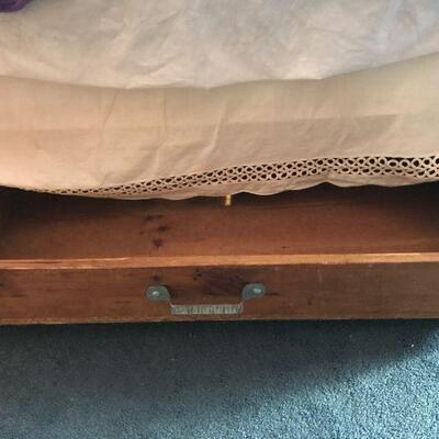 Handmade under bed wheeled storage drawer