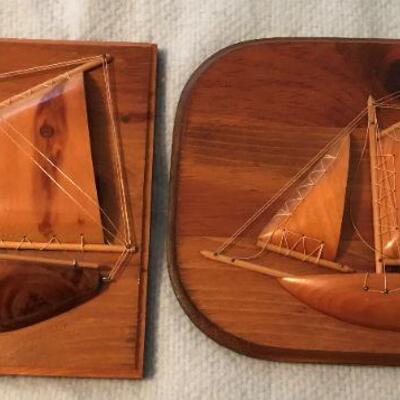 Handmade sail boats