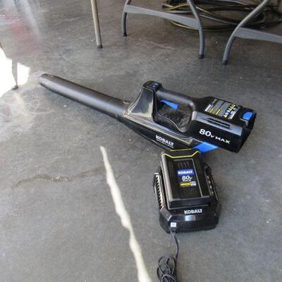 Kobalt battery powered blower