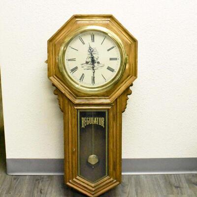 38" Regulator Wall Clock