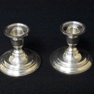 Sterling Silver Weighted Candlesticks