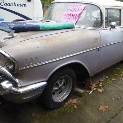 57' Chevy Sedan (needs Restoration) $14,000.00