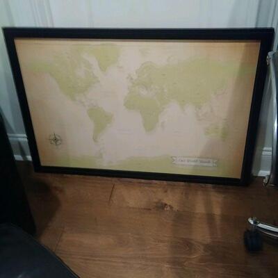 world map print