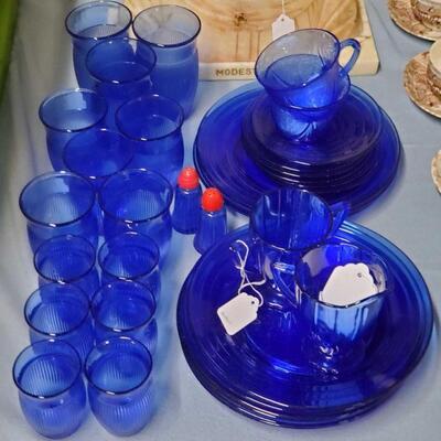 Modern Tone and Other Cobal Gass Depression Glass