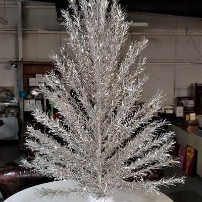 Silver aluminum Christmas Tree