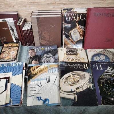 Vintage watch books and magazines