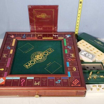 Collector's Edition deluxe Monopoly game set, unused