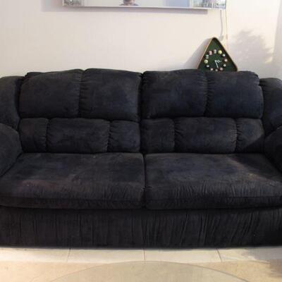 Navy Blue micro-fiber couch like new