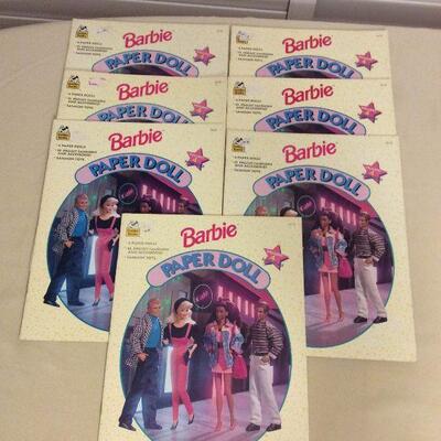 Afm094 Seven Vintage Barbie Paper Doll Books